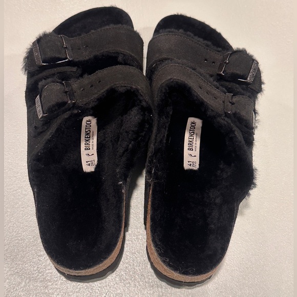 Birkenstock Women’s Sandals- Arizona Fur Shearling Women’s Size 10-10.5 - Picture 5 of 8